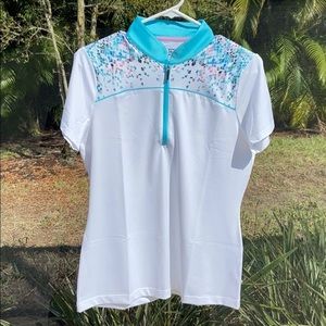 EP New York Golf Short Sleeve Printed Shirt